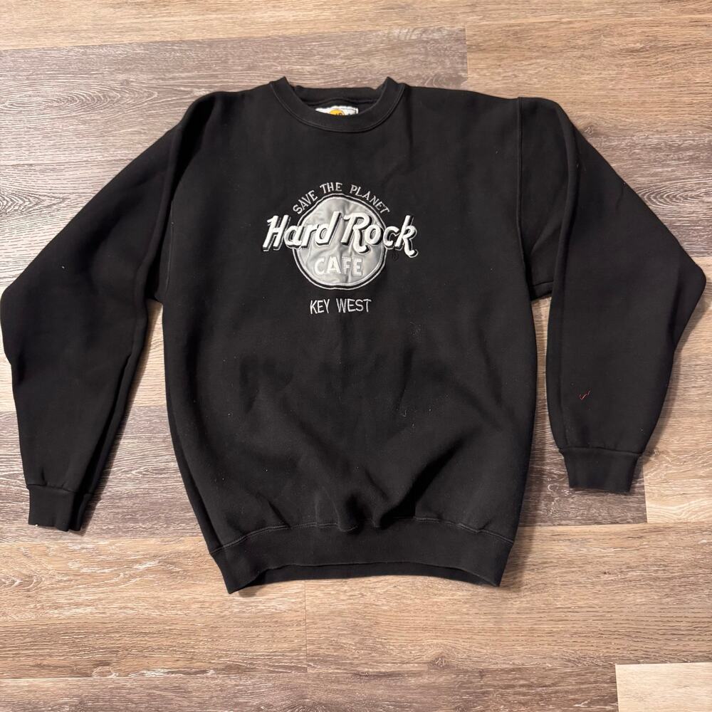 Vintage Hard Rock Cafe Key West Save The Planet crewneck sweatshirt Men Medium